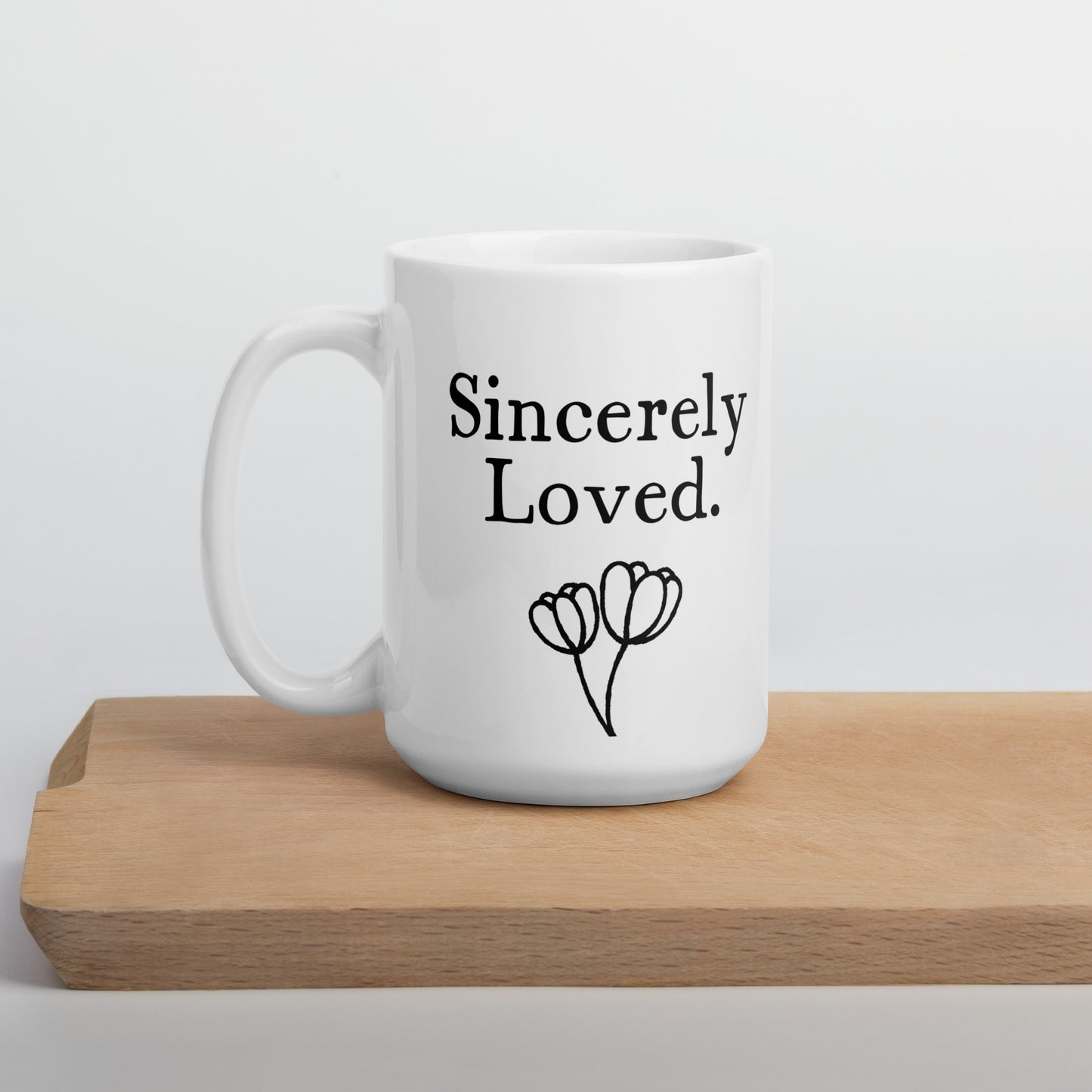 Granddaughter Mug: Sincerely Loved Minimalist Affirmation Coffee Mug | Gift for Her