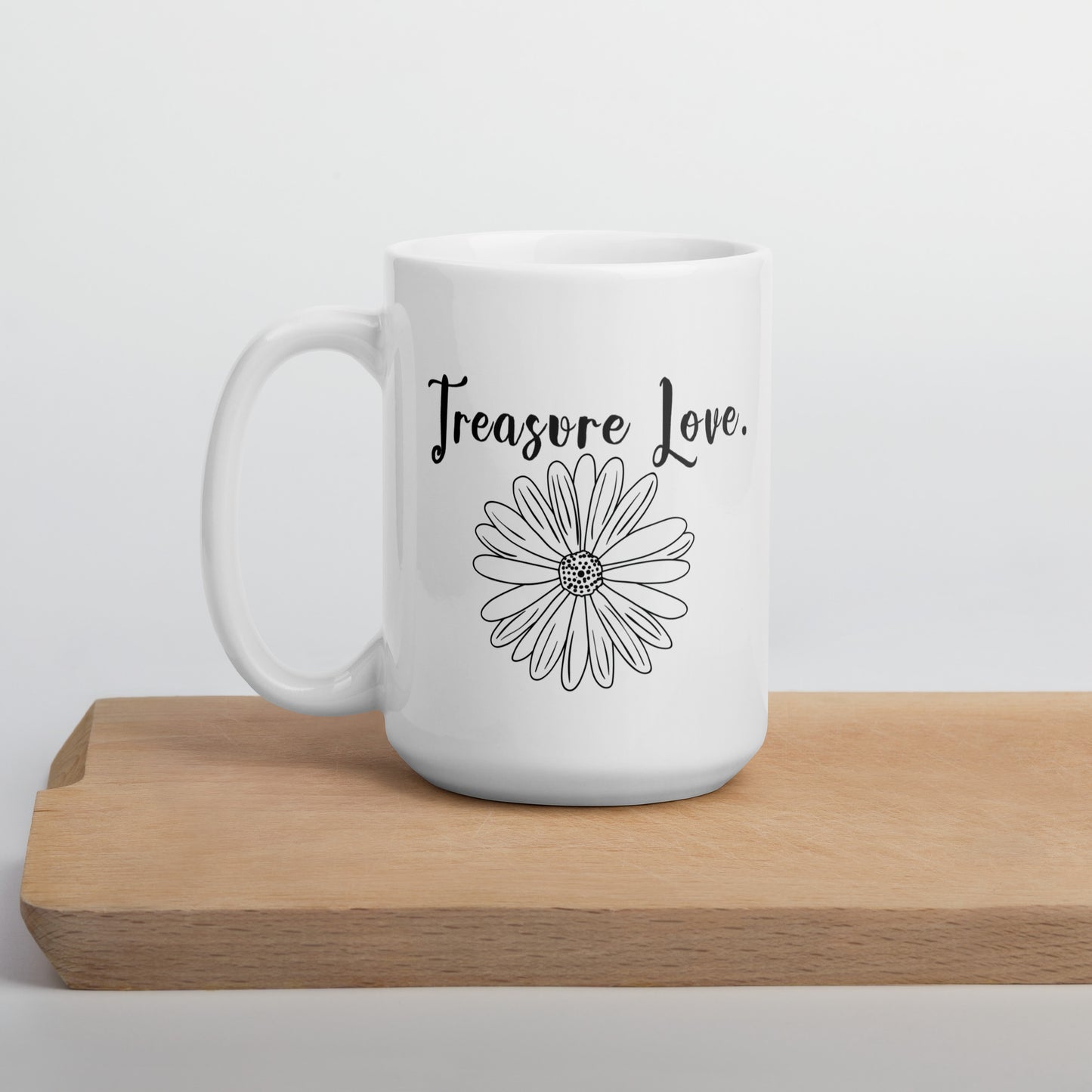 Girlfriend Mug: Positive Daisy Flower Affirmation Coffee Mug for Woman | Gift for Girlfriend