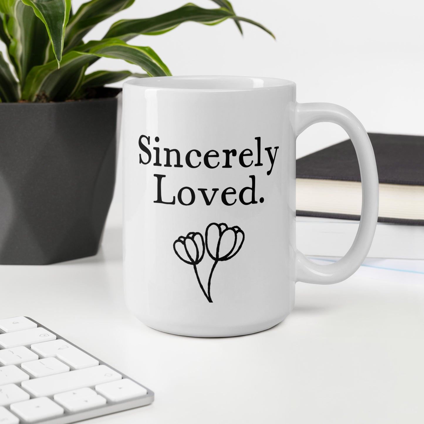 Granddaughter Mug: Sincerely Loved Minimalist Affirmation Coffee Mug | Gift for Her