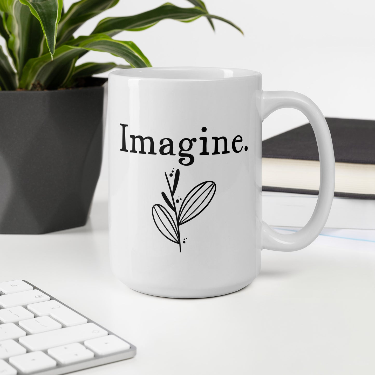 Girlfriend Mug: Achieve Your Dreams | Graduation Gift | Imagine Affirmation Coffee Mug for Her