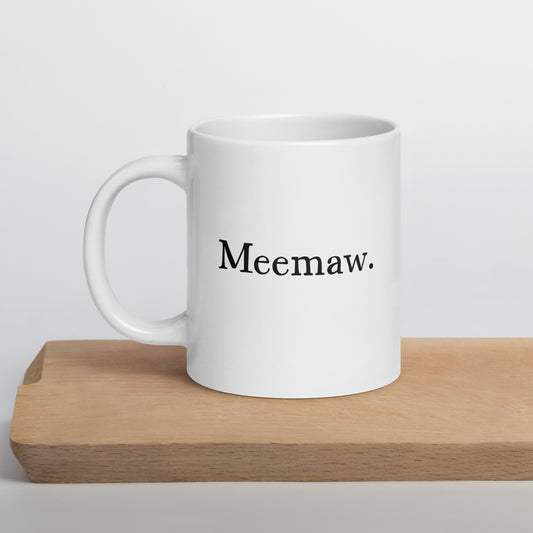 Grandma: Nickname - Meemaw Coffee Mug | Mother's Day Gift