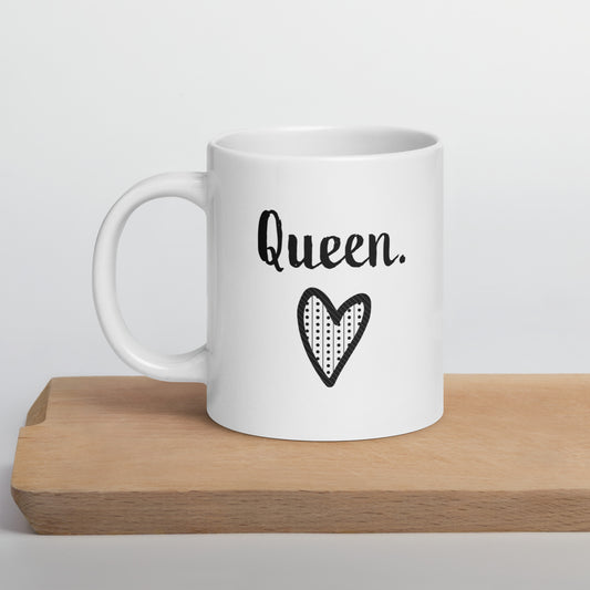 Wife Mug: Queen Valentine's Day Word Coffee Mug for Women | Gift for My Wife