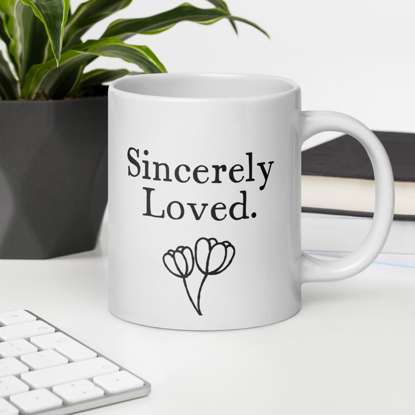Granddaughter Mug: Sincerely Loved Minimalist Affirmation Coffee Mug | Gift for Her