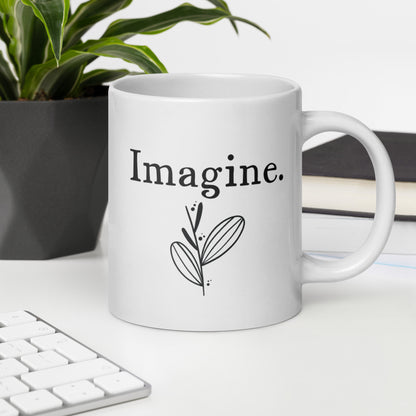 Girlfriend Mug: Achieve Your Dreams | Graduation Gift | Imagine Affirmation Coffee Mug for Her